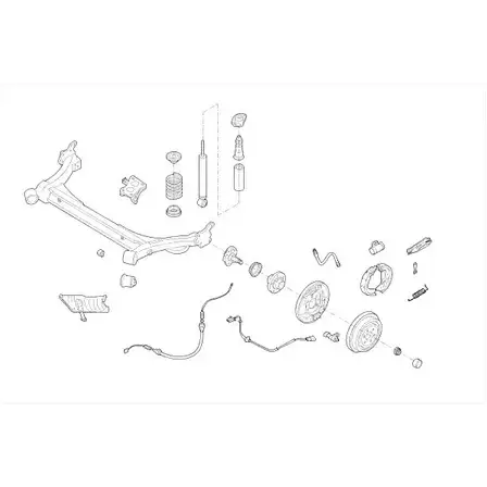 Подвеска колеса DELPHI 956252 90C68 YJW2 72 SKOD-07907-R