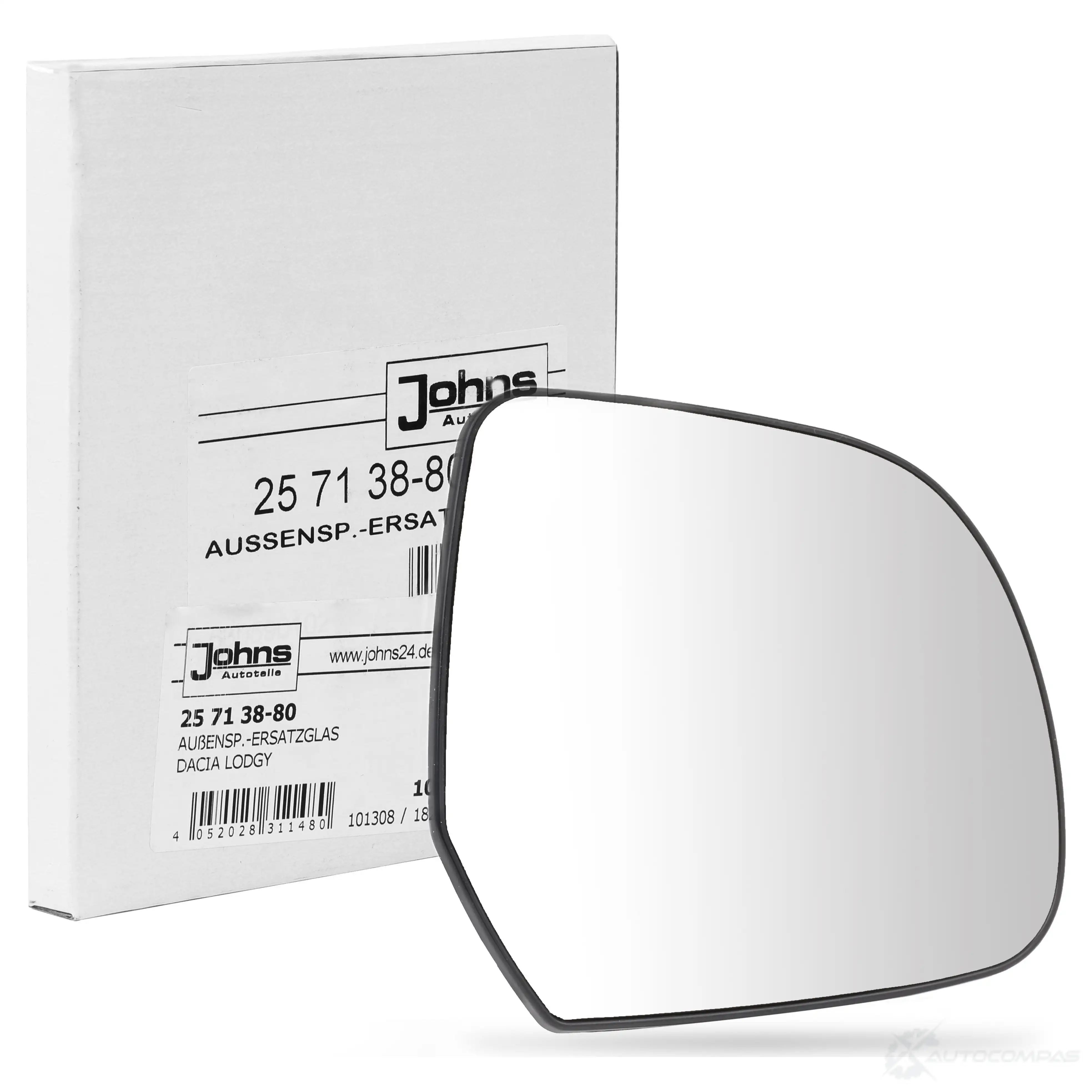 Зеркальный элемент, стекло наружного зеркала JOHNS 1341844 25713880 X8Y4J GM изображение 0