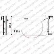 Радиатор охлаждения двигателя DELPHI TSP0524001 2 YK0V0C 964780 5P27T изображение 0