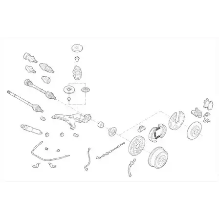 Подвеска колеса DELPHI 965936 VW-01768-R W PQJ7 LG6PG