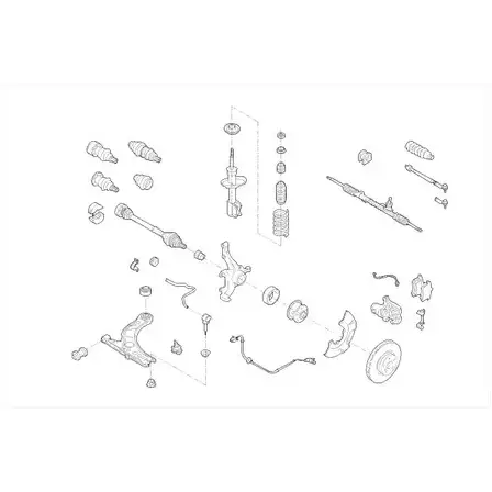 Подвеска колеса DELPHI VW-03925-F 966041 W8ICWMZ ALLY 9Z