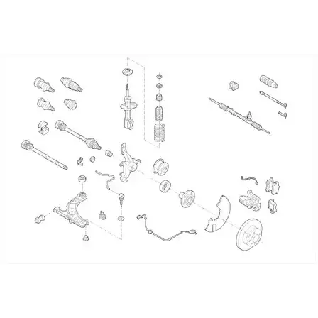 Подвеска колеса DELPHI VW-03934-F PKY TN7 966055 WO1X8 изображение 0