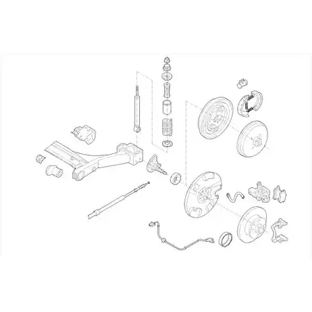 Подвеска колеса DELPHI 966060 8S20V YVD2 N VW-03936-R