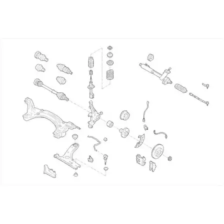 Подвеска колеса DELPHI IKKZ 0Y 966465 5WKIZ2T VW-15550-F