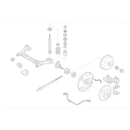Подвеска колеса DELPHI 966710 98VI 67C VW-19383-R UIX8R