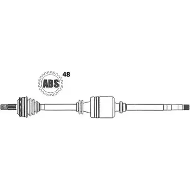 Приводной вал FARCOM 978540 JTF6 V3D NN75I 121801 изображение 0