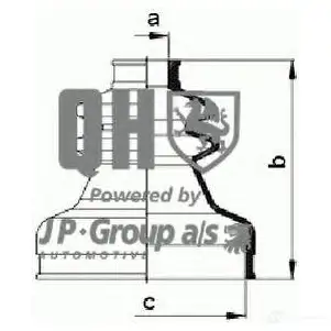 Пыльник шруса, ремкомплект JP GROUP G1X YZ 2184187 1143702469 5710412290702