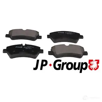 Тормозные колодки, комплект JP GROUP 5710412904418 1563701810 1424902518 VYQ 2LV изображение 0