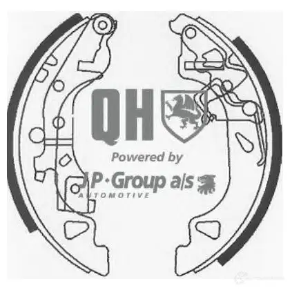 Барабанные тормозные колодки, комплект JP GROUP 3363900819 NFP10 T 2197952 5710412367398