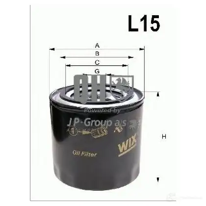 Масляный фильтр JP GROUP 5710412348557 2199658 X WA95 4018500509
