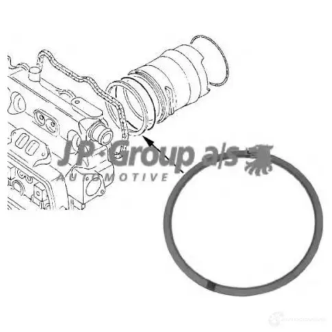 Уплотнительное кольцо гильзы цилиндра JP GROUP 2180066 1111000300 5710412048686 2 7S95 изображение 0