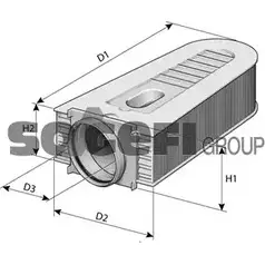 Воздушный фильтр TECNOCAR 985181 NSB 4WZ1 A2408 9Z3IK9X