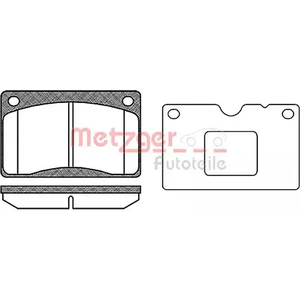Тормозные колодки, дисковые, комплект METZGER 986751 2 0153 0042.50 J2VO7