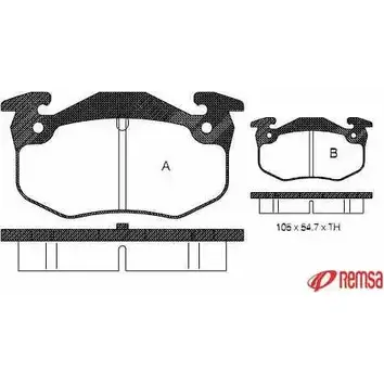 Тормозные колодки, дисковые, комплект METZGER 986795 X4NMU 0144.50 2 0973 изображение 0