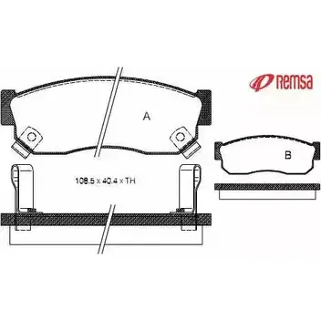 Тормозные колодки, дисковые, комплект METZGER 0149.02 21120 2095 8 986798