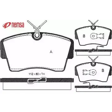 Тормозные колодки, дисковые, комплект METZGER 212 25 0173.00 986817 21226