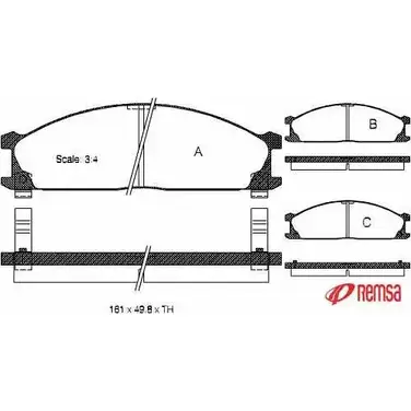 Тормозные колодки, дисковые, комплект METZGER 0236.02 21348 213 47 986847 изображение 0