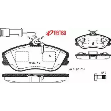 Тормозные колодки, дисковые, комплект METZGER 2113 8 21288 986876 0276.22 изображение 0