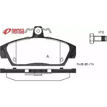 Тормозные колодки, дисковые, комплект METZGER 0336.00 2151 8 ZWC8AF 986915