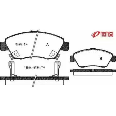 Тормозные колодки, дисковые, комплект METZGER 21695 216 94 0418.02 986977 изображение 0