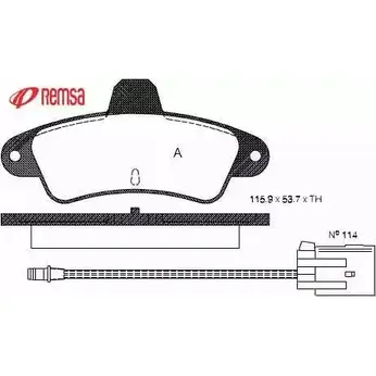 Тормозные колодки, дисковые, комплект METZGER 2158 6 0433.02 O8A8D 986988