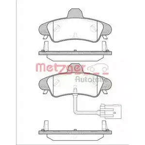 Тормозные колодки, дисковые, комплект METZGER 23 410 23411 986989 0433.12