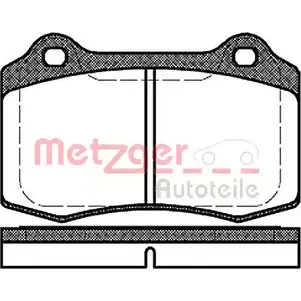 Тормозные колодки, дисковые, комплект METZGER 986993 213 81 MAX9JLS 0434.30