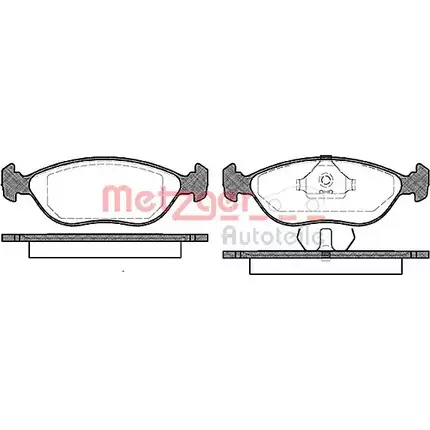 Тормозные колодки, дисковые, комплект METZGER 986997 201 47 0444.00 OTYA8W