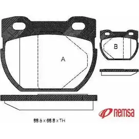 Тормозные колодки, дисковые, комплект METZGER 0584.00 23 471 V7ROYD 987039 изображение 0