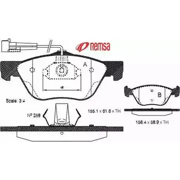Тормозные колодки, дисковые, комплект METZGER 23222 0589.32 21 637 987046 изображение 0
