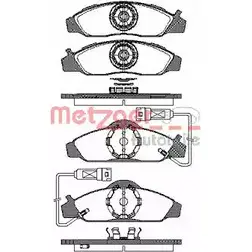 Тормозные колодки, дисковые, комплект METZGER 0624.02 987074 64VC20A 2 3230 изображение 0