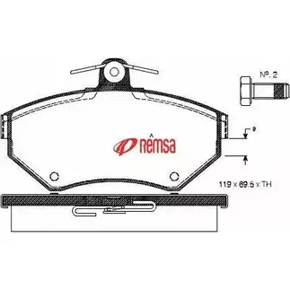 Тормозные колодки, дисковые, комплект METZGER 987076 2 1945 HM70JS 0631.00