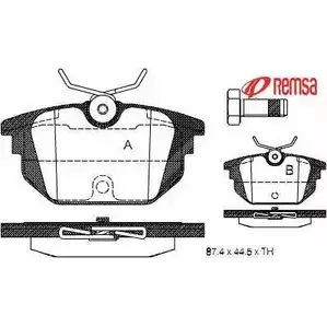 Тормозные колодки, дисковые, комплект METZGER UFCE9 0692.00 23 177 987119 изображение 0