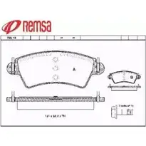 Тормозные колодки, дисковые, комплект METZGER 987151 23333 0726.10 23 332