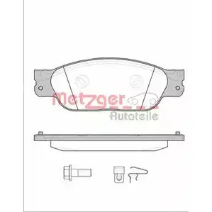 Тормозные колодки, дисковые, комплект METZGER 2342 3 987158 0731.00 HFK4Q