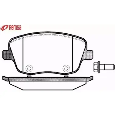 Тормозные колодки, дисковые, комплект METZGER 2 3581 0775.00 987189 R2E0D47