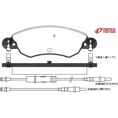 Тормозные колодки, дисковые, комплект METZGER 0829.04 232 76 07R83 987211 изображение 0