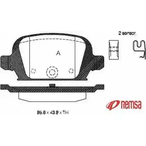Тормозные колодки, дисковые, комплект METZGER 0835.02 SQA4I0 987216 23 284