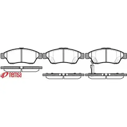 Тормозные колодки, дисковые, комплект METZGER D2F84T 0875.01 987475 238 17