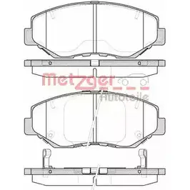 Тормозные колодки, дисковые, комплект METZGER 238 56 989488 E8015RD 0899.00 изображение 0