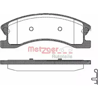 Тормозные колодки, дисковые, комплект METZGER ATMKI 993177 0973.02 240 83