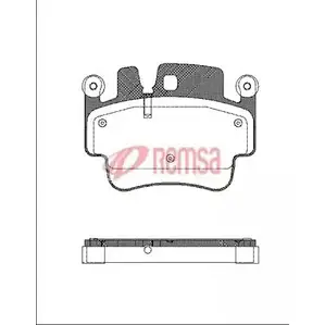Тормозные колодки, дисковые, комплект METZGER 0982.00 233 29 DH1XQI 993183