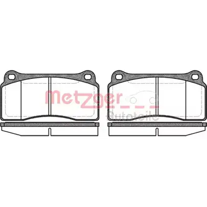 Тормозные колодки, дисковые, комплект METZGER 993184 JZ6OG 23 293 0983.00