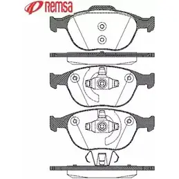 Тормозные колодки, дисковые, комплект METZGER 23441 993185 0984.00 2 3440