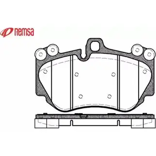 Тормозные колодки, дисковые, комплект METZGER MX0FVG 1140.00 2 3961 995255
