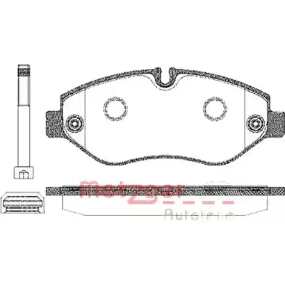Тормозные колодки, дисковые, комплект METZGER 996759 29 229 1245.10 FKD41J5