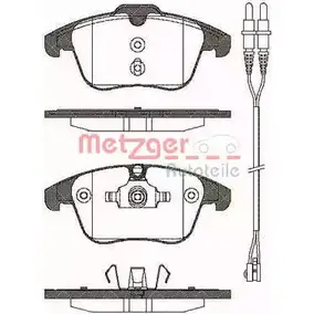 Тормозные колодки, дисковые, комплект METZGER 1249.01 996766 24332 240 84