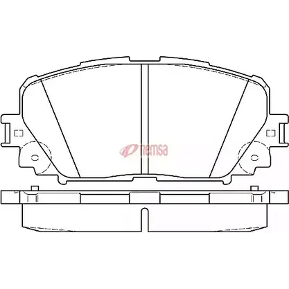Тормозные колодки, дисковые, комплект METZGER AK12FBK 1258.00 24 708 996777