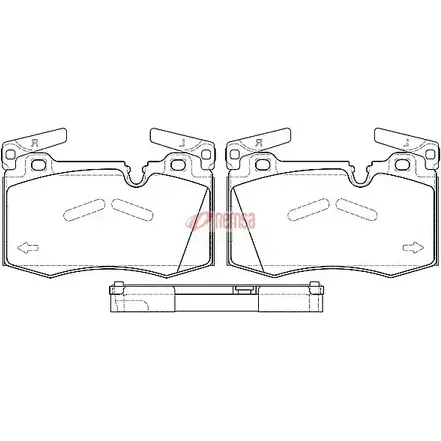 Тормозные колодки, дисковые, комплект METZGER LSZQY4T 1374.00 2 4478 997613