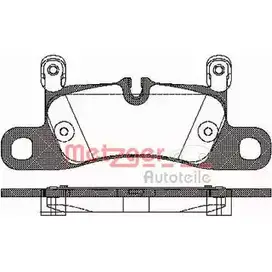 Тормозные колодки, дисковые, комплект METZGER M6WS3V 1379.20 997618 2 4721